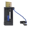 NcStar NcSTAR AARLAV2 AR-15/M4/M16 Magazine Speed Loader V2 - Black, a tactical magazine loader with a black body and blue handle, featuring a cord and clip for fast and efficient magazine loading.