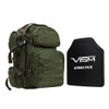 NcSTAR BPCBG2911-A Tactical Backpack With 10"X12" Level Iii+ Shooters Cut Pe Hard Ballistic Plate