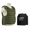 Vism By Ncstar BPCVPCVQR2964G-A Quick Release Plate Carrier Vest With 10"X12' Level Iii+ PE Shooters Cut 2X Hard Ballistic Plates