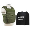 NcStar Vism By Ncstar BPLCVPCVX2963G-A Expert Plate Carrier Vest With 11"X14' Level Iii+ Shooters Cut 2X Hard Ballistic Plates 