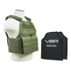 NcStar Vism By Ncstar BSCVPCV2924G-A Plate Carrier Vest With 10"X12' Level Iiia Shooters Cut 2X Soft Ballistic Panels 