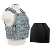 NcStar BUCCVPCV2924D-A Vism By Ncstar BUCCVPCV2924D-A Plate Carrier Vest With 10"X12" Level Iiia Shooters Cut 2X Hard Ballistic Panels BUCCVPCV2924D-A