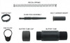 TacFire MAR139-A Tacfire MAR139-A 3.5" Short Pistol Buffer Tube System Standard End Plate MAR139-A