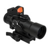 NcStar NcSTAR SEECPRQ3532GD-A Compact Prismatic Optic CPO 3.5X32 Dual Illuminated Scope W/Ddab Micro Red Dot Reflex Sight 