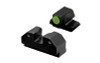 XS Sights GLR203P6G Sights GLR203P6G R3d 2.0 Night Sights - Glock 42/43, Front Green Outline
