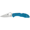 Spyderco C11FPBL Delica4, 2.90" Folding Knife, Flat-Ground, Lightweight, Blue