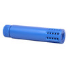 Guntec USA 1326-MB-P-BLUE Guntec USA 1326-MB-P-BLUE Slip Over Barrel Shroud With Multi Port Muzzle Brake (Anodized Blue) 1326-MB-P-BLUE