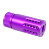 Guntec USA 1326-MB-P-S-PURPLE Micro Slip Over Barrel Shroud With Multi Port Muzzle Brake (Anodized Purple)