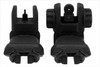  TacFire IS008B Same Plane Top Mounted Deployable Front & Rear Sight Set 