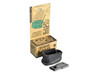 Strike Industries SI-EMP-G42-BK Enhanced Magazine Plate for Glock 42, black magazine plate with packaging and mounting component.
