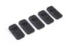 Strike Industries SI-LINK-COVER Rail Cover with LINK system for both M-LOK & KeyMod Handguards, black, set of 5 pieces, ergonomic protective rail covers.