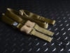Strike Industries SI-S3-SLING-CM S3 Sling (Silent Strategic System), tactical gun sling in tan color with adjustable straps and hooks for firearm use.