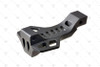 Strike Industries SI-BTG-COBRA-BK Cobra Billet Aluminum Trigger Guard in Black, tactical firearm accessory made of durable aluminum with a sleek black finish and multiple cutouts for weight reduction.