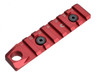  Strike Industries SI-LINK-RS-7-QD-RED Link Rail Section 7 Slots fits most KeyMod & M-Lok version mounting surfaces in Red 