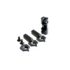 Strike Industries SI-AR-HS60/90-3IN1 HEX-60/90 degree Selector Switch and End-Cap, black firearm replacement parts with screws and mounting accessories.