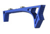 Strike Industries SI-LINK-CFG-BLU LINK Curved Fore Grip in Blue, a tactical firearm accessory with an ergonomic curved design and textured grip surfaces for enhanced handling.
