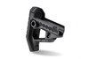 Strike Industries SI-STRIKE-POLY-PIT-BK Polymer Pit Stock, close-up view of a black polymer firearm stock with textured grip and adjustable features.