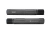 Strike Industries SI-AR-CARPRE-SLICK-BK Carbine Length Pistol Receiver Extension in Black, cylindrical firearm component with threaded end for attachment and engraved Strike Industries logo.