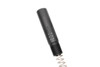 Strike Industries SI-AR-SPRE-SLICK-BK AR Short Pistol Receiver Extension Buffer Tube in Black, black buffer tube with spring attached.