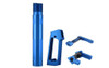 JE Machine Tech PS-BTP2BLU JE Machine Tech USA Made Blue Fluted Pistol Buffer Tube, Pistol Grip, Safety Selector, Mag Release Combo PS-BTP2BLU