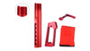 JE Machine Tech PS-BTMLRED-1 JE Machine Tech USA Made Red DMPS Buffer Tube, Pistol Grip, Mag Release & 223/5.56 Rifle 10 Round Magazine Combo PS-BTMLRED-1