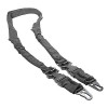 NcStar NcSTAR AARS21PU Gray Rifle Two & One Point Sling Bungee Adjustable Quick Connect Clips 
