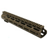  Tiger Rock Inc. FMLUS-12D-FDE-SPLATTER CERAKOTE SPLATTER| AR-15 ANGLE CUT CLAMP ON M-LOK HANDGUARD-BASE FDE- PATTERN-BBR-ODG-GOLD- MADE IN U.S.A- 12 Inch 