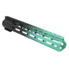  Tiger Rock Inc. FMLUS-12D-RGB-GRADIENT CERAKOTE GRADIENT| AR-15 ANGLE CUT CLAMP ON M-LOK 12 INCH HANDGUARD- BLACK BASE- GRADIENT- ROBINS EGG -MADE IN U.S.A 