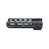 Tiger Rock Inc FMLUS-7D-SGY-SPLATTER Tiger Rock Inc. FMLUS-7D-SGY-SPLATTER Cerakote Splatter| AR-15 MLOK 7" Free Float Handguard with "D" Cut- Base Sniper Gray- Pattern- Red- Pink- Robins Egg- Made in U.S.A FMLUS-7D-SGY-SPLATTER