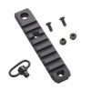  Tiger Rock Inc. KM4-Q+QD 4" Keymod Rail Section with QD Port and Swivel 