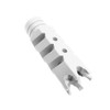 Tiger Rock Inc MBR25-WHI Tiger Rock Inc. MBR25-WHI AR-15/.223/5.56 Shark Muzzle Brake 1/2x28 Pitch Thread - Cerakote Bright White MBR25-WHI