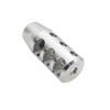 Tiger Rock Inc MBR37SL-V2 Tiger Rock Inc. MBR37SL-V2 AR-15/.223/5.56 Compact Stainless Muzzle Brake 1/2"x28 Pitch-Three Hole Top Port (Made in USA) MBR37SL-V2