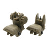 Tiger Rock Inc RSPOL-DE Tiger Rock Inc. RSPOL-DE Tactical Polymer Flip up Front and Rear Sight DARK EARTH RSPOL-DE