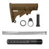Tiger Rock Inc ST003M-BBR+ST007M Tiger Rock Inc. ST003M-BBR+ST007M AR-15 .223/5.56 Collapsible Carbine Stock-Cerakote Burnt Bronze | W/ 6-Position Buffer Tube Kit | Mil-Spec ST003M-BBR+ST007M