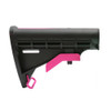  Tiger Rock Inc. ST003M-USA-PNK-GRADIENT CERAKOTE GRADIENT PINK | AR-15 Collapsible Standard Version Stock Body-Mil Spec- MADE IN USA 