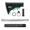 Tiger Rock Inc ST003M-USA-RGB-GRADIENT+ST007M Tiger Rock Inc. ST003M-USA-RGB-GRADIENT+ST007M CERAKOTE GRADIENT ROBIN EGG| AR-15 COLLAPSIBLE STANDARD VERSION STOCK BODY-MIL SPEC- MADE IN USA | W/ 6-Position Buffer Tube Kit | Mil-Spec ST003M-USA-RGB-GRADIENT+ST007M