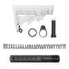 Tiger Rock Inc ST003M-WHI+ST007M Tiger Rock Inc. ST003M-WHI+ST007M AR-15 .223/5.56 Collapsible Carbine Stock-Cerakote White | W/ 6-Position Buffer Tube Kit | Mil-Spec ST003M-WHI+ST007M