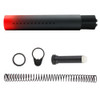  Tiger Rock Inc. ST007P(T-K-RED-GRADIENT)-NO-T-OS CERAKOTE GRADIENT RED| AR-15 .223/5.56 Complete Dimpled Pistol Buffer Tube Kit- NO FOAM- BLACK AND RED 