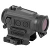 Holosun Technologies Holosun HE515CT-RD Elite TI 20MM MRS Red Solar Sight - Durable Precision Optic for Any Shooting Scenario, image showing a rugged tactical red dot sight with adjustment buttons and a solar panel, designed for firearms.