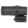 Holosun Technologies Holosun HM3X 3X Magnifier with Flip & QD Mount, precision optical accessory for enhanced shooting accuracy, black magnifier with mounting mechanism.