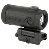 Holosun Technologies Holosun HM3XT ELITE TI 3X Magnifier - Tactical Flip & QD Optics for Enhanced Target Precision, black magnifier with quick detach mount and lens.