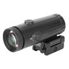 Holosun Technologies Holosun HM6X 6X Magnifier, durable quick release scope for enhanced shooting accuracy, shown in black with lens and mounting attachment.