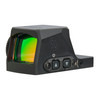 Sig Sauer SORX1360 ROMEO-X Enclosed Pro 6MOA Dot Red Dot Sight with Rugged Dependability and Streamlined Design, featuring a colorful reflective lens and control buttons for easy adjustments.