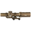 Sig Sauer TANGO MSR 1-10X26 MSR-BDC10 COY - High Performance Coyote Tan Riflescope, close-up view showing the detailed scope with adjustment knobs and mounting rail.