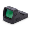 Viridian Weapon Technologies - 981-0054 - Viridian Rfx-11 1x16 Micro Green Dot, compact green optical sight with black housing and green lens.