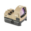Viridian Weapon Technologies - 981-0143 - Rfx15 Grn Dot Shield Fde Instant-on, tactical red dot sight in flat dark earth finish with green dot reticle.