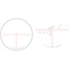 Trijicon Credo 2.5-15x42 SFP MRAD Rd, rifle scope reticle image, featuring detailed crosshair and measurement markings for precise shooting.