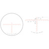 Trijicon Credo 2.5-15x56 Sfp Mrad Gr rifle scope, product image showing the detailed reticle with measurement markings and crosshair design for precision targeting.