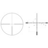 Trijicon Huron 3-9x40 Bdc Hunter riflescope, detailed reticle and crosshair diagram showing measurement markings.