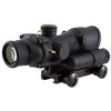 Trijicon - TA02 - Trijicon Acog 4x32 LED .223 Ch TA51, black tactical riflescope with magnification and illuminated reticle for precise aiming.